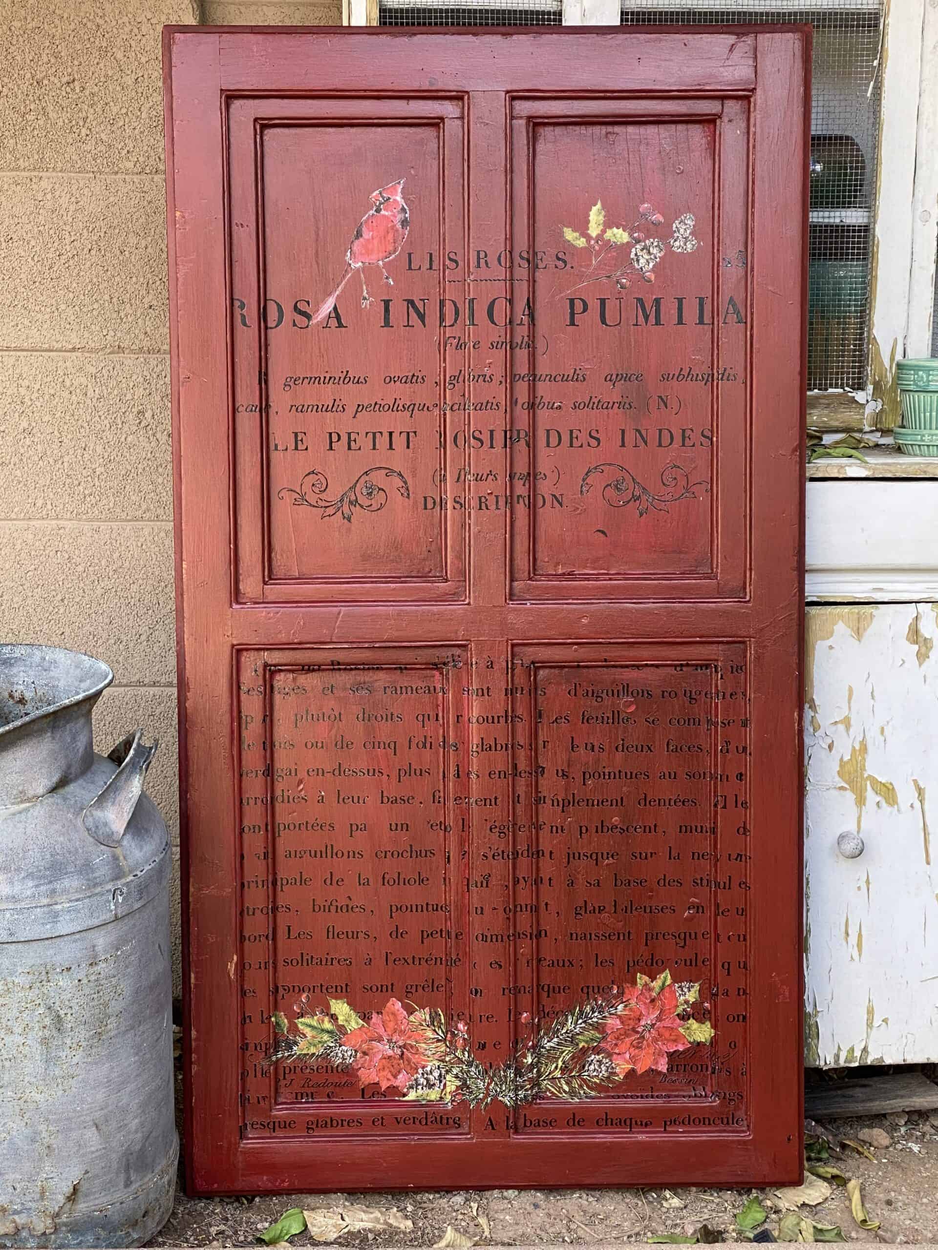 The Red Door ~ Sprucing it up for a little holiday DIY!