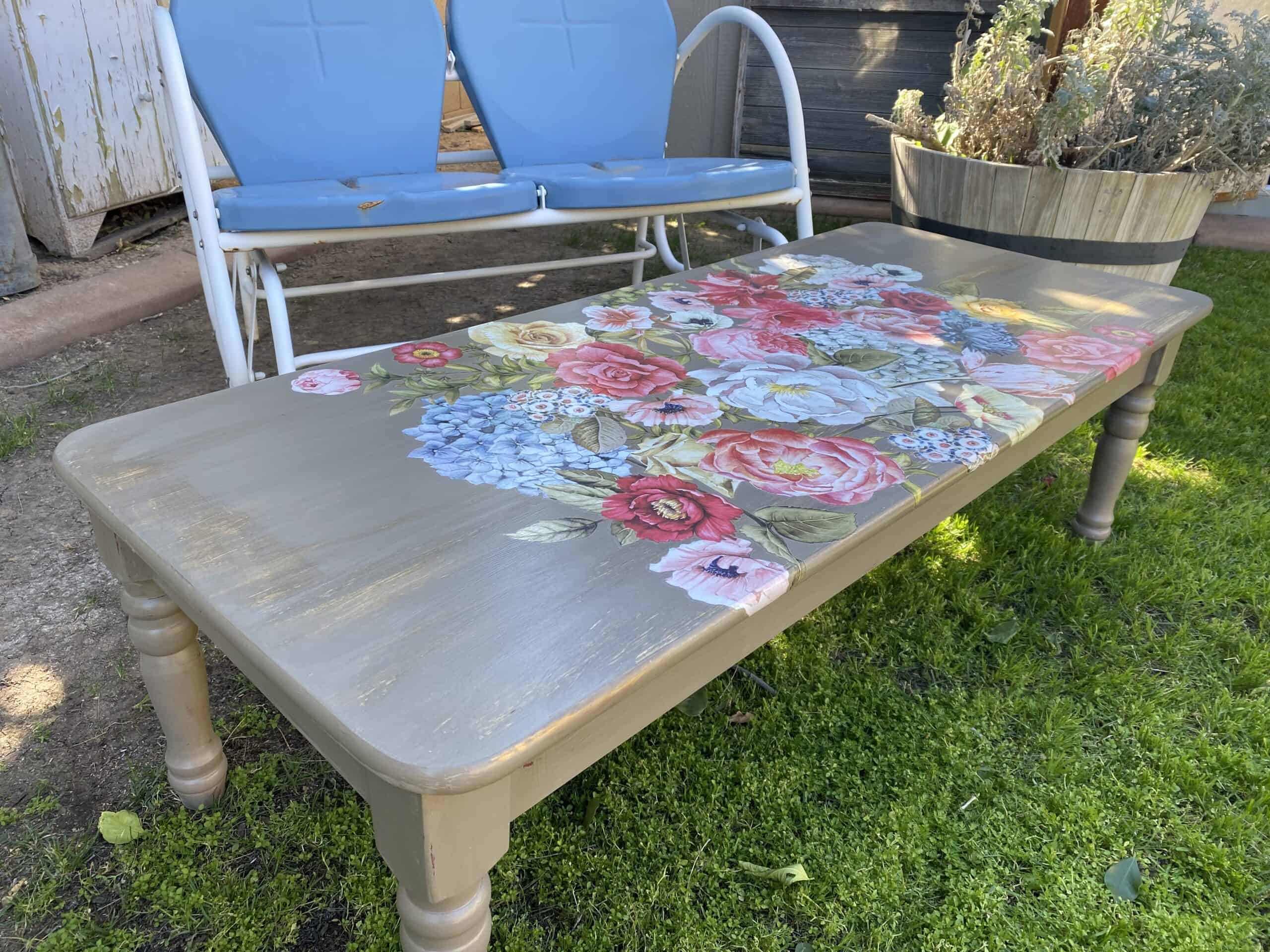 Apply a furniture transfer to a yard sale find!